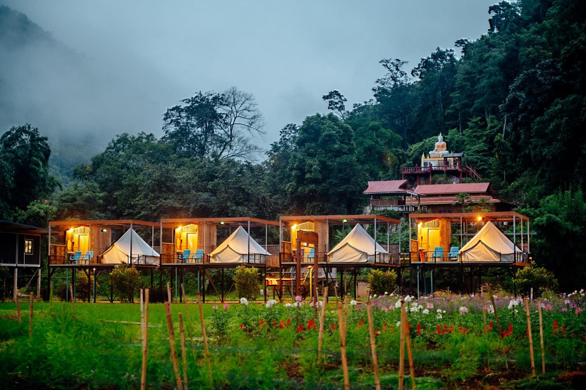 เนเจอร์วัลเล่ย์แคมป์ ปางมะผ้า Hotel Bagian luar foto