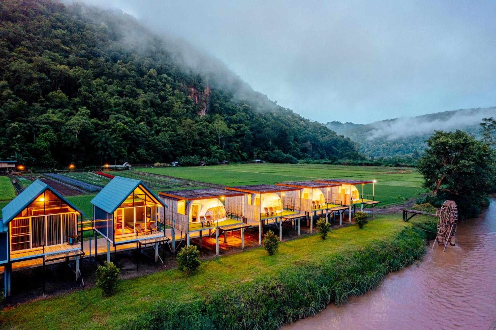 เนเจอร์วัลเล่ย์แคมป์ ปางมะผ้า Hotel Bagian luar foto