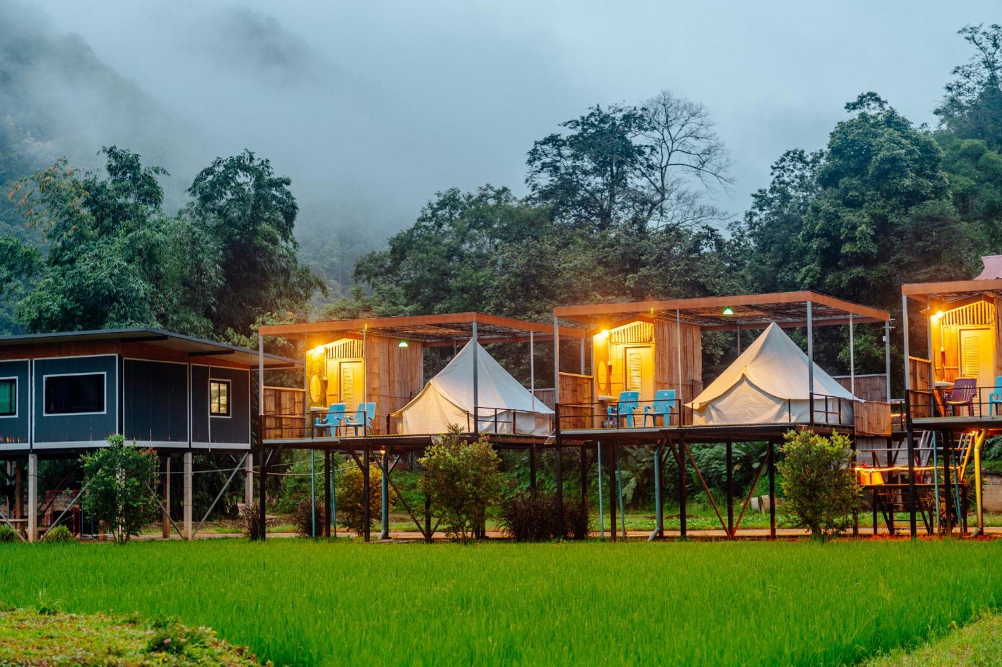 เนเจอร์วัลเล่ย์แคมป์ ปางมะผ้า Hotel Bagian luar foto